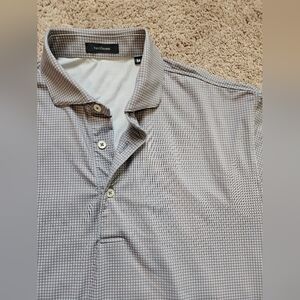 Turtleson Polo Oldfield SC Golf Course Blue Check Collared Lightweight Mens M